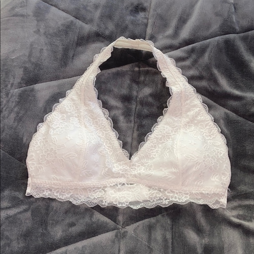 Hollister white bralette
